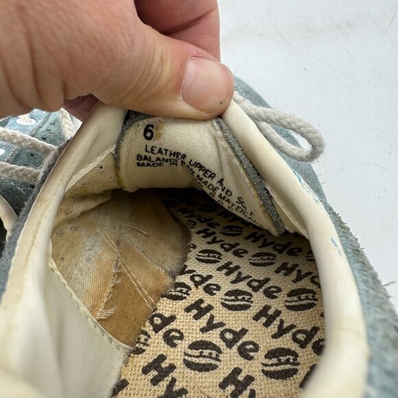 Vintage Hyde Blue Suede Leather Retro Bowling Shoes Women’s Size 6 Made in USA - Picture 7 of 7